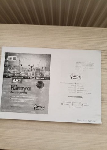 AYT Kimya Soru Bankası - Aydın Yayınları