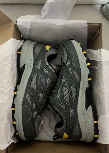 Gri Skechers Outdoor Erkek Spor Ayakkabı - Görsel 4