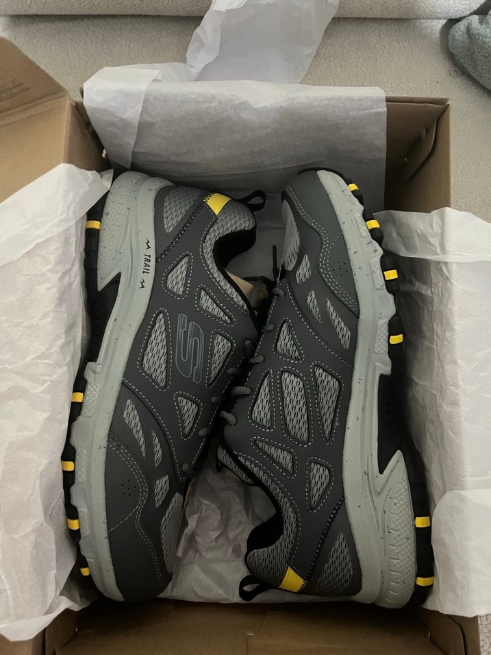 Gri Skechers Outdoor Erkek Spor Ayakkabı - Görsel 4