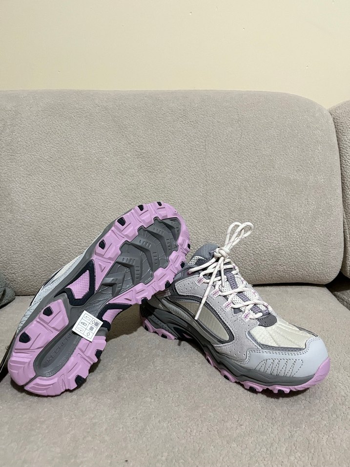 Gri Skechers Kadın Spor Ayakkabı Platform Topuklu - Görsel 3