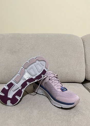 Pembe Platform Topuklu Skechers Spor Ayakkabı - Görsel 3