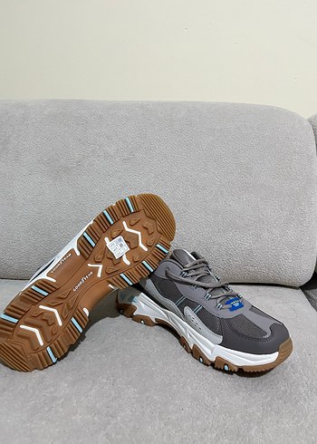 Gri Platform Topuklu Kadın Spor Ayakkabı - Görsel 3