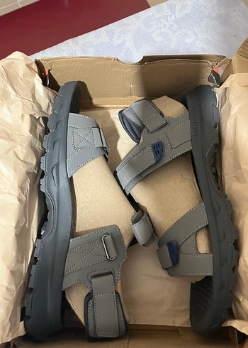 Erkek Gri Kayışlı Outdoor Sandalet - Görsel 2