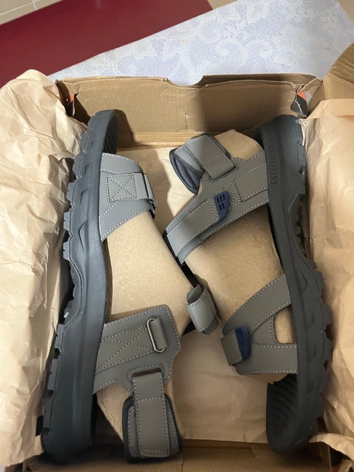 Erkek Gri Kayışlı Outdoor Sandalet - Görsel 2