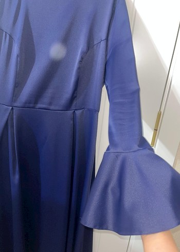 Tesettür saten abiye elbise - Görsel 5