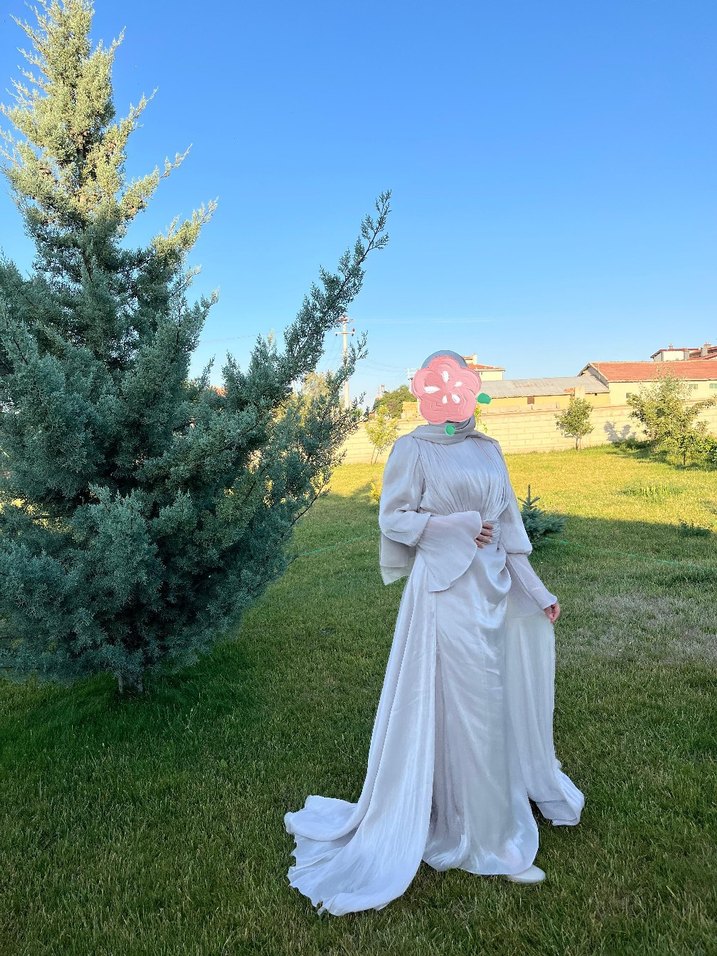 Tesettür abiye elbise - Görsel 3