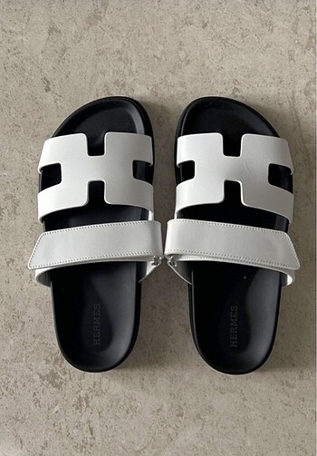 HERMES BEYAZ SANDALET TERLİK