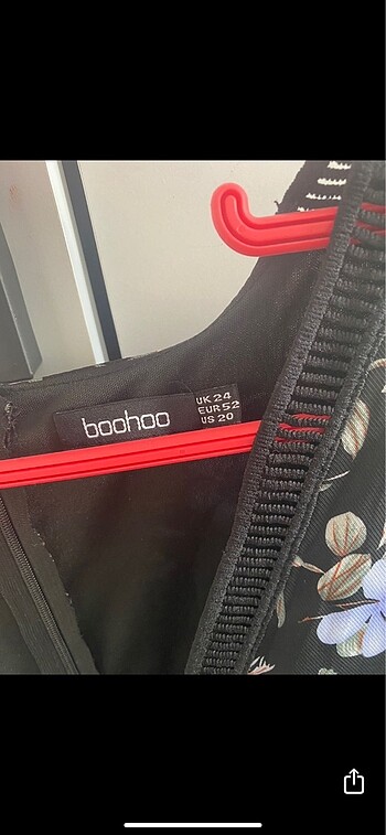 48 Beden Boohoo Elbise