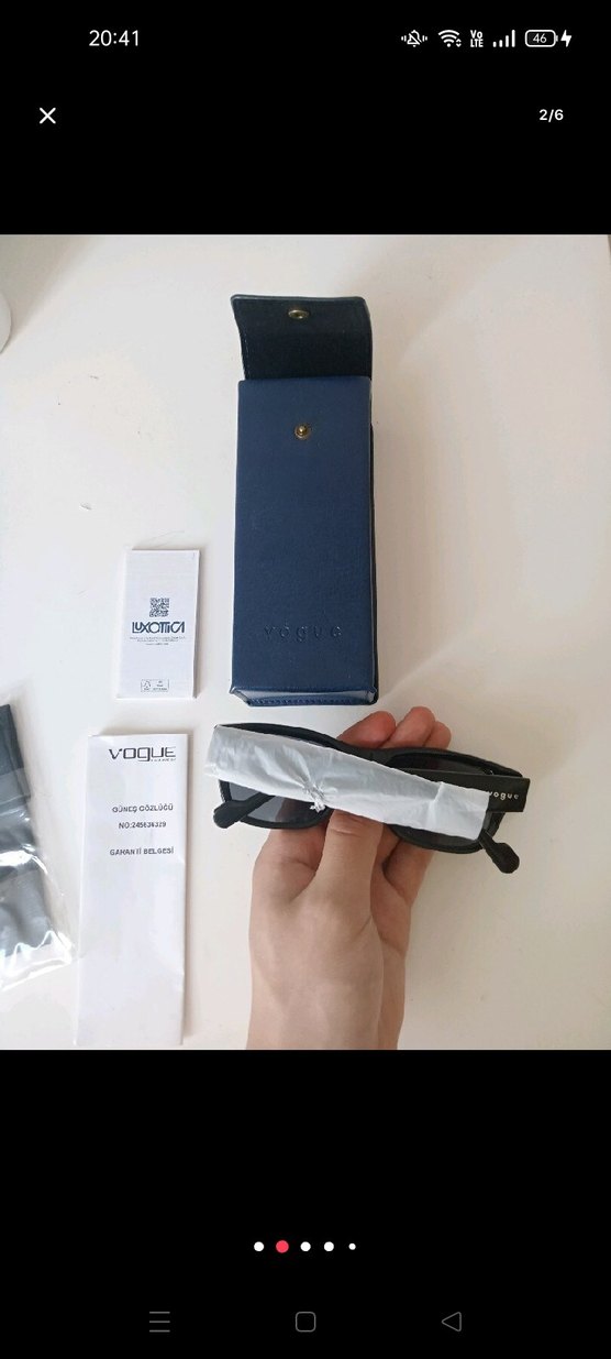 Vogue Siyah Erkek Güneş Gözlüğü - Görsel 2