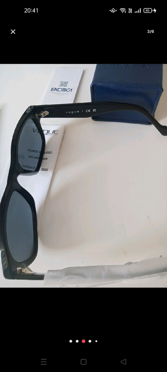 Vogue Siyah Erkek Güneş Gözlüğü - Görsel 3