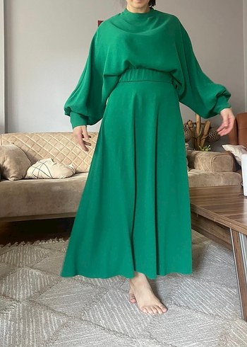 Yeşil Uzun Kollu alt üst takım - Görsel 2