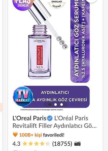 Loreal paris göz serumu - Görsel 4