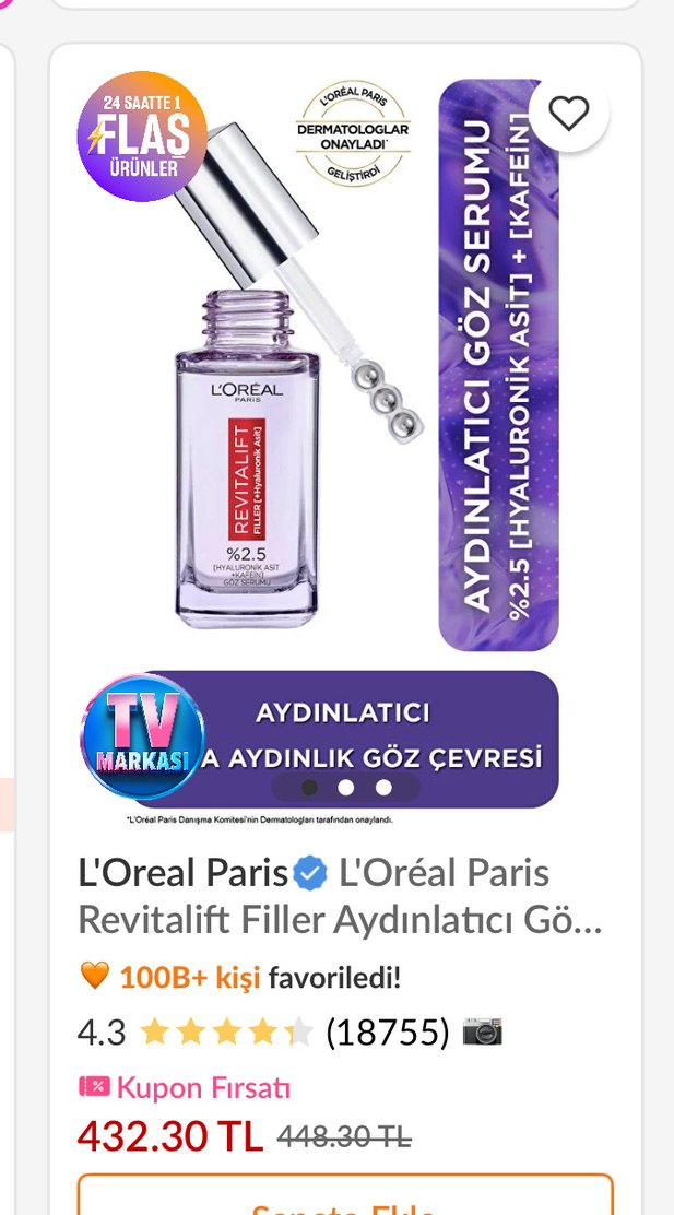 Loreal paris göz serumu - Görsel 4