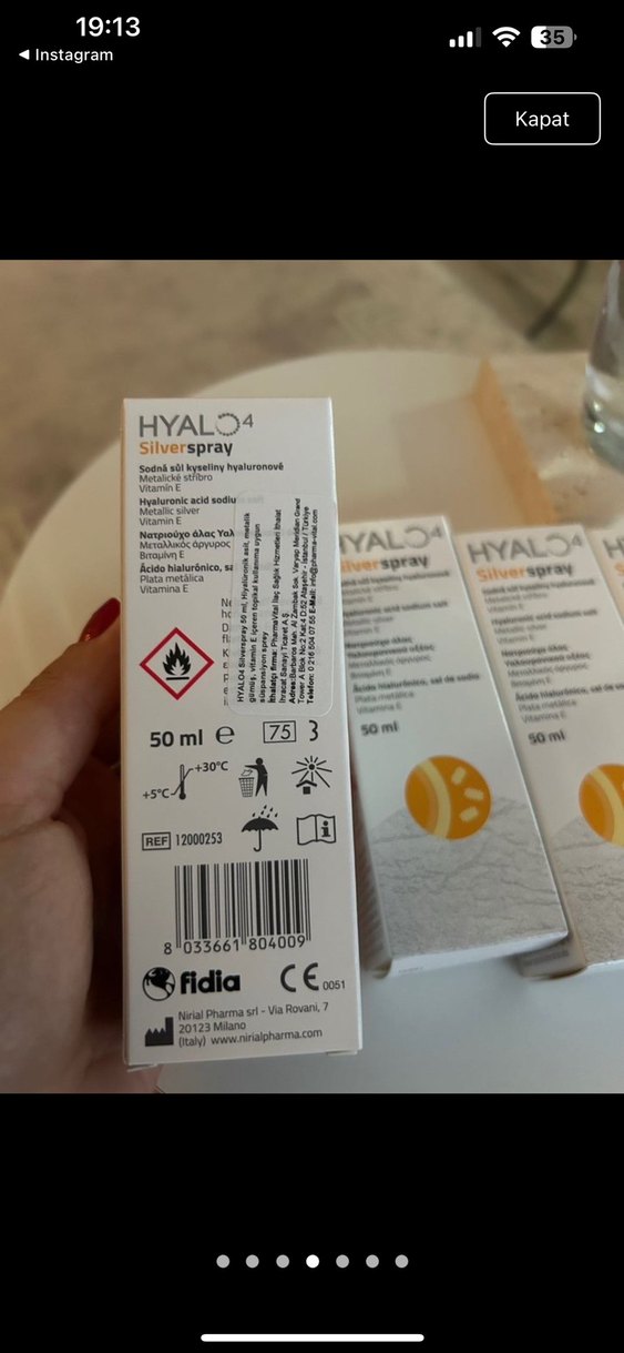 HYALO4 Silverspray 50ml yara sprey - Görsel 4