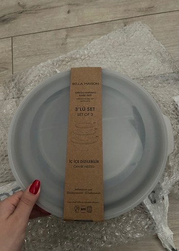 Bella maison 3 lu saklama kabi - Görsel 2