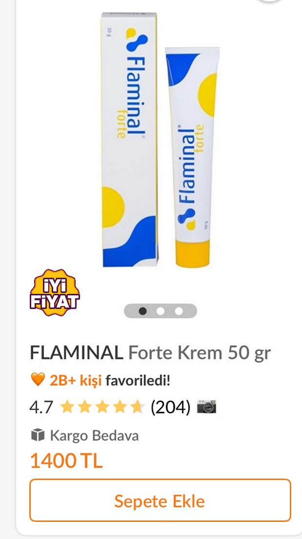 FLAMINAL Forte Krem 50 gr - Görsel 3