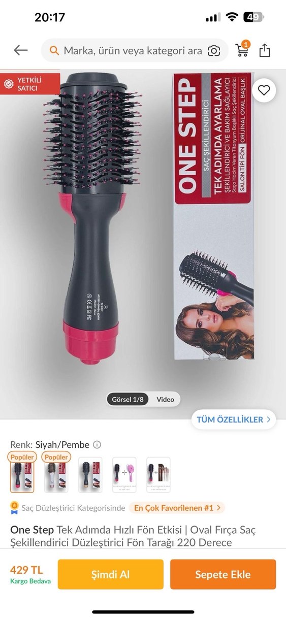 One step fön tarağı - Görsel 2