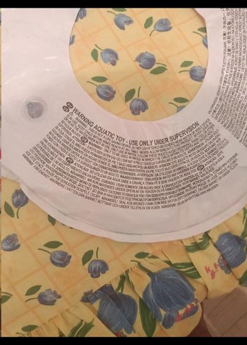 Beden çeşitli Renk Pastel Renkli Deniz Yıldızı Desenli Bebek Can Simidi