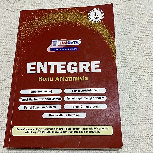 Tusdata entegre konu anlatım kitabı