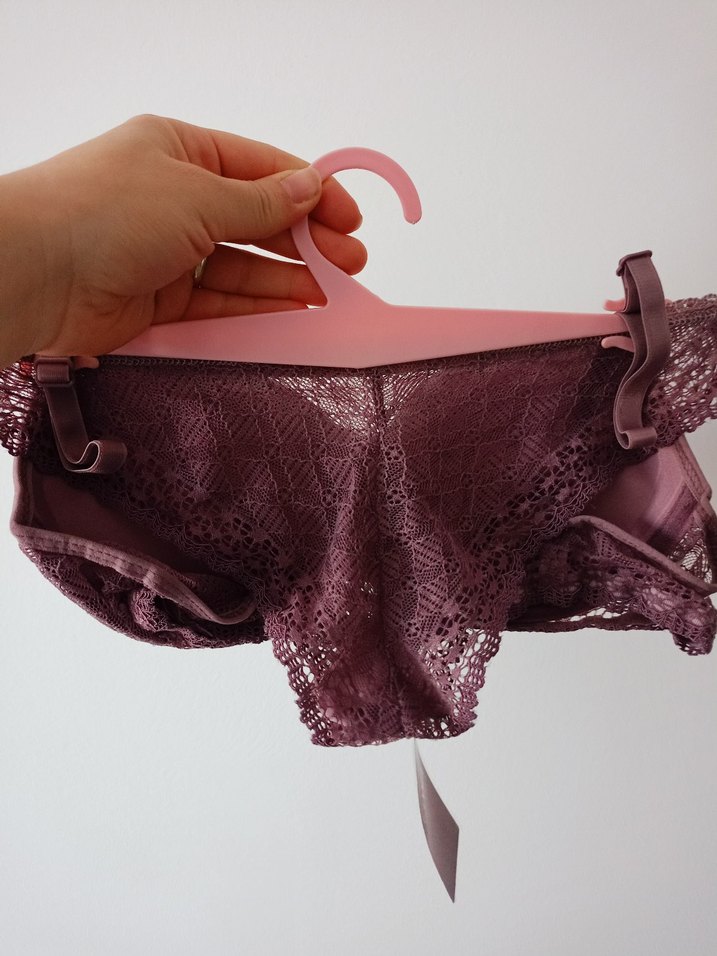 Bordo Bohem Midi Dantel Sütyen - Görsel 3