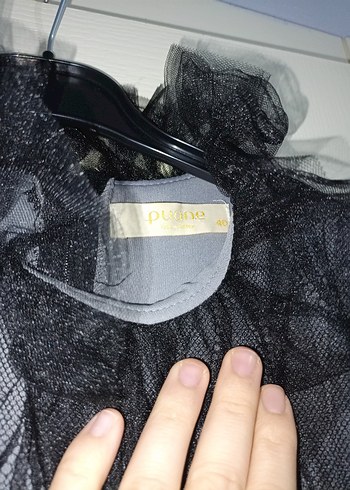 Uzun Siyah Gotik Abiye Elbise - Görsel 4