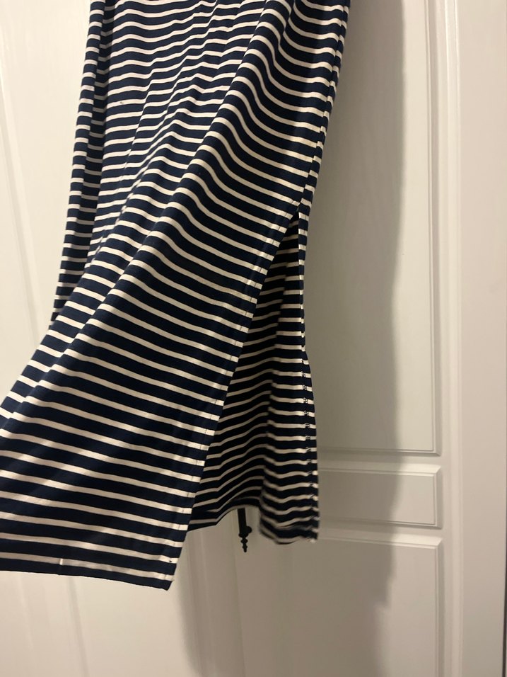 Çizgili Drapeli Uzun Kadın Etek - Görsel 2