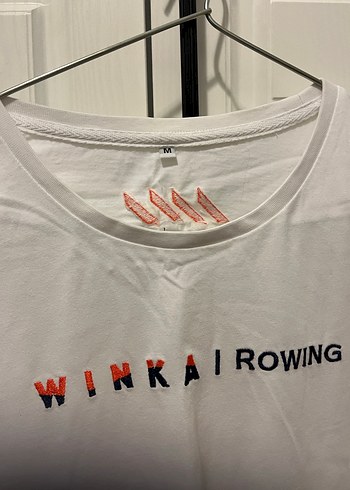 Beyaz Baskılı Kürekçi Tişört - Görsel 3