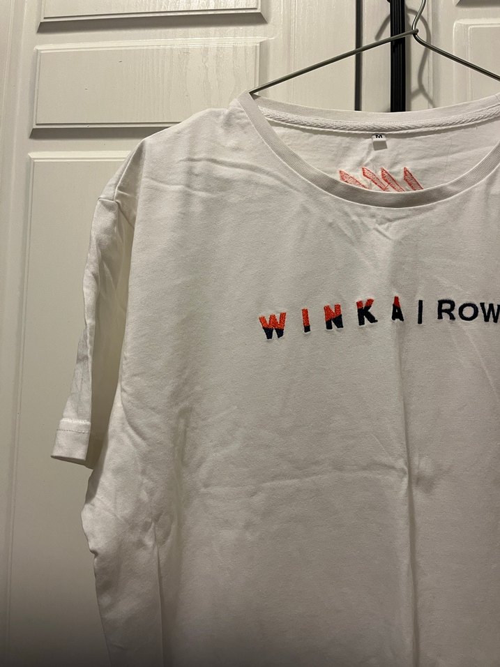 Beyaz Baskılı Kürekçi Tişört - Görsel 2