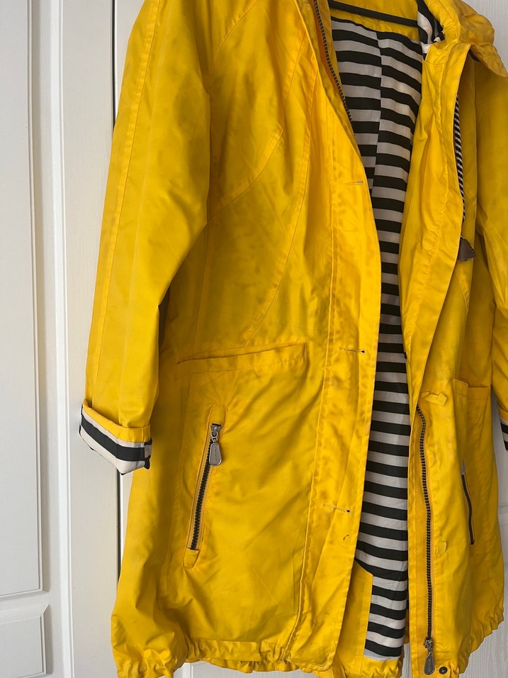 Sarı Midi Kadın Yağmurluk - Görsel 2