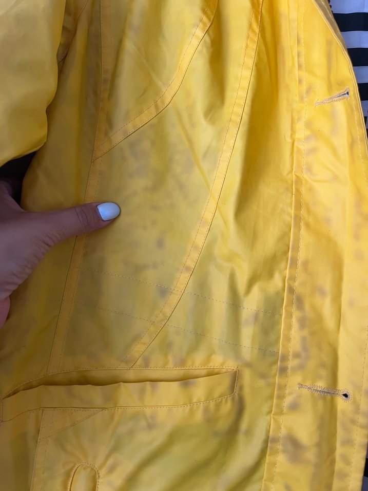 Sarı Midi Kadın Yağmurluk - Görsel 4
