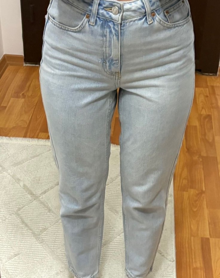 Kadın Yüksek Bel Mom Jean - Görsel 2