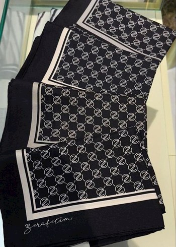 zerafetim marka monogram desenli eşarp