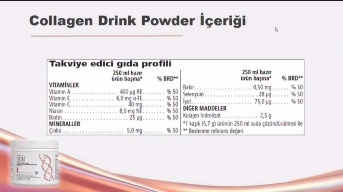 Herbalife Skin Kollajen Toz 171g Çilek ve limon aromalı - Görsel 3
