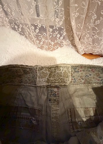 Kadin Bol Kesim Kareli Pantolon - Görsel 5