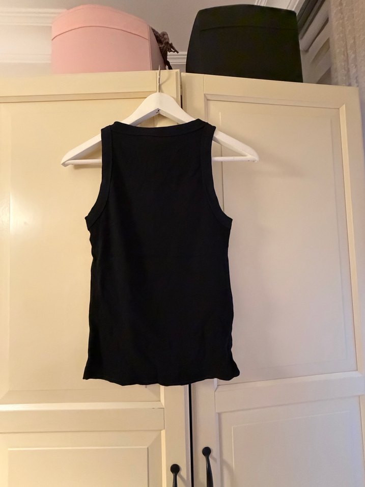 Kadın Siyah Yüksek Yakalı Pamuklu Atlet - Görsel 5