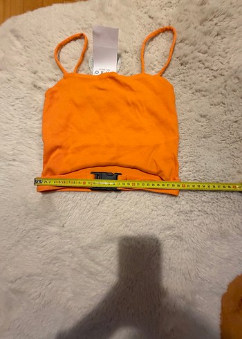 Turuncu Askılı Kemerli Mini Atlet - Görsel 5