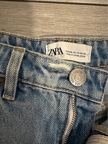 Zara Zara yüksek bel kot şort
