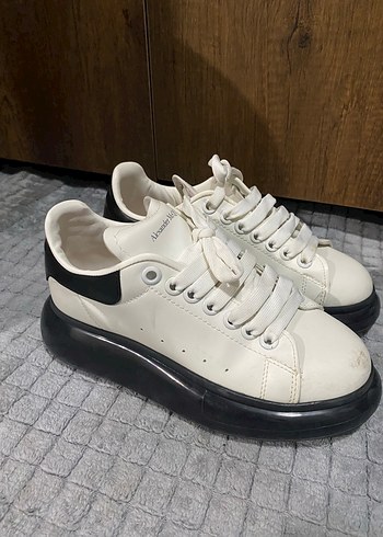 Alexander McQueen Beyaz Platform Kadın Spor Ayakkabı