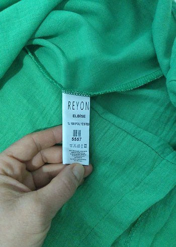 Yeşil Keten Midi etekli tulum - Görsel 5