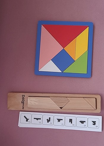 Çok Renkli Ahşap Tangram Eğitici Oyuncak