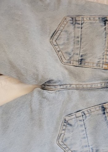 Beyaz Erkek cocuk Kot Şort Rahat Kesim - Görsel 4