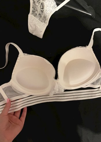 Beyaz Bohem Tarz Midi Sütyen ve Tanga Takımı - Görsel 6