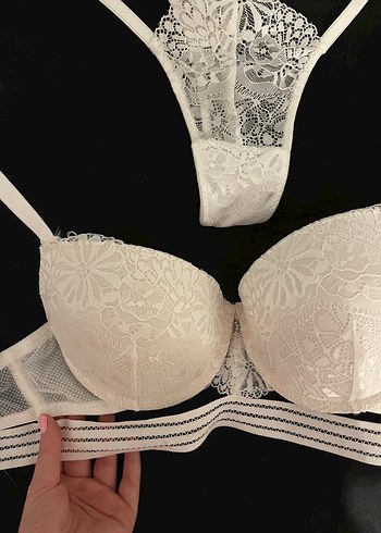 Beyaz Bohem Tarz Midi Sütyen ve Tanga Takımı - Görsel 4