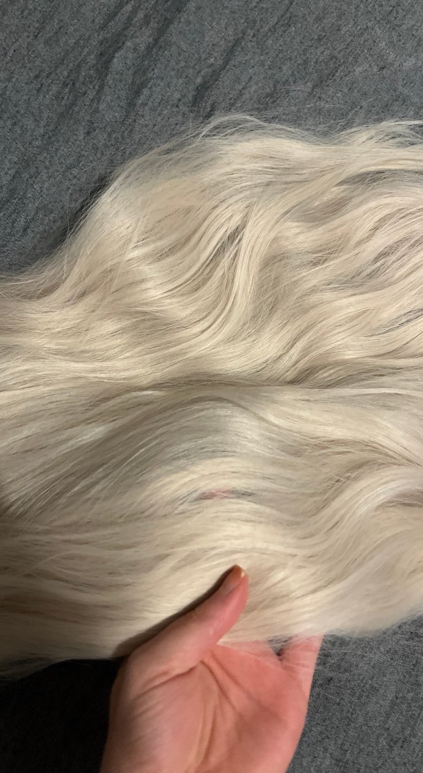 Bebek sarısı uzun saç peruk - Görsel 2