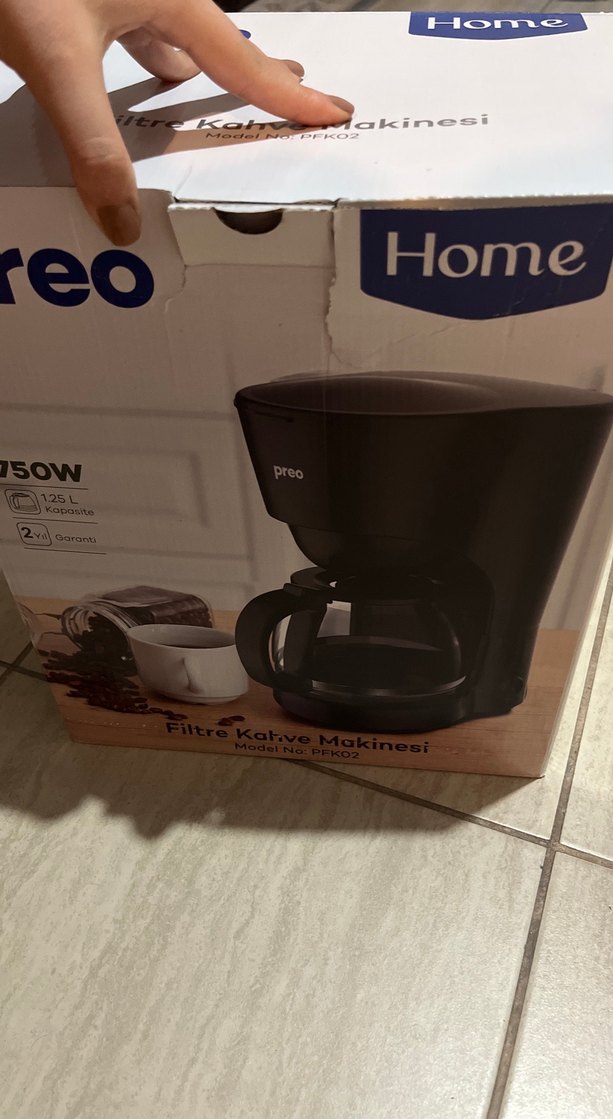 Preo Home Filtre Kahve Makinesi siyah - Görsel 2