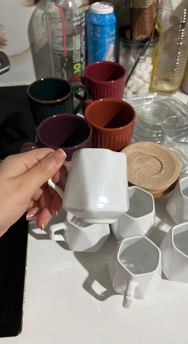 Türk kahvesi bardağı, çay, su bardağı, kahve bardağı,kaşık,tabak - Görsel 2