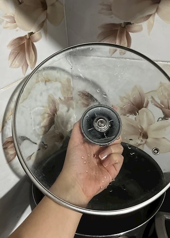 Siyah-Gri Cam Kapaklı Tencere Seti - Görsel 2