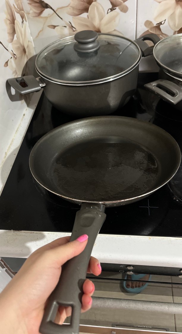 Siyah-Gri Cam Kapaklı Tencere Seti - Görsel 5