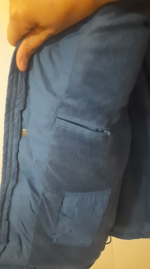 Düğmeli Mavi Erkek Yelek - Görsel 4