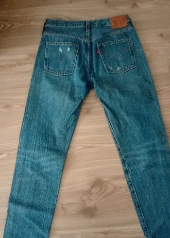 Gevşek Kesim Mavi Denim  Jean - Görsel 3